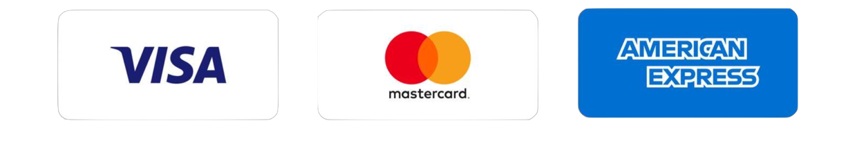 I can accept VISA, MASTER CARD and AMERICAN EXPRESS cards.